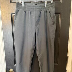 Mens FLX Lightweight Sweatpants Wind Pants Gray Blue Large